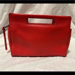 Coach leather clutch